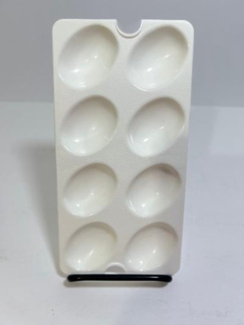 Tupperware 665-6 Deviled Egg Tray Keeper Inserts Holds 8 Eggs Replacement White